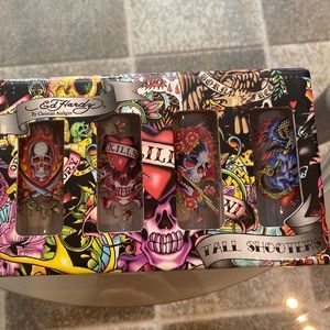 Vintage Ed Hardy shot glasses. Authentic